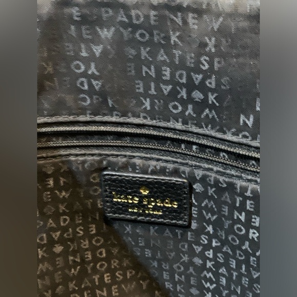 Kate Spade Black Leather Crossbody Purse Kate Spade McCall Street Carli - Picture 7 of 13